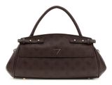 GUESS Diana Top Handle Flap M Chocolate Logo