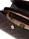 GUESS Diana Top Handle Flap M Chocolate Logo