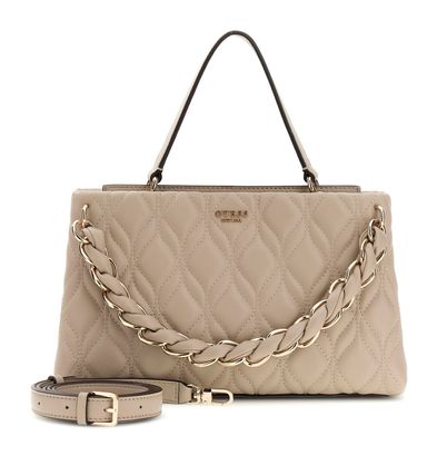 GUESS Maxine 2 Comp. Satchel Light Taupe