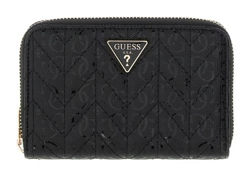 GUESS Stacey SLG Zip Around Wallet M Black