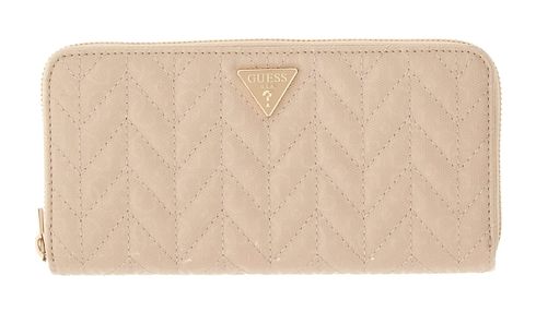 GUESS Stacey SLG Zip Around Wallet L Light Beige