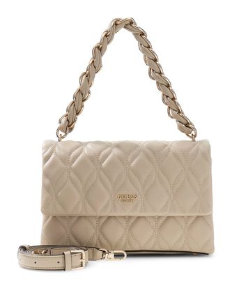 GUESS Maxine Flap Crossbody Light Taupe
