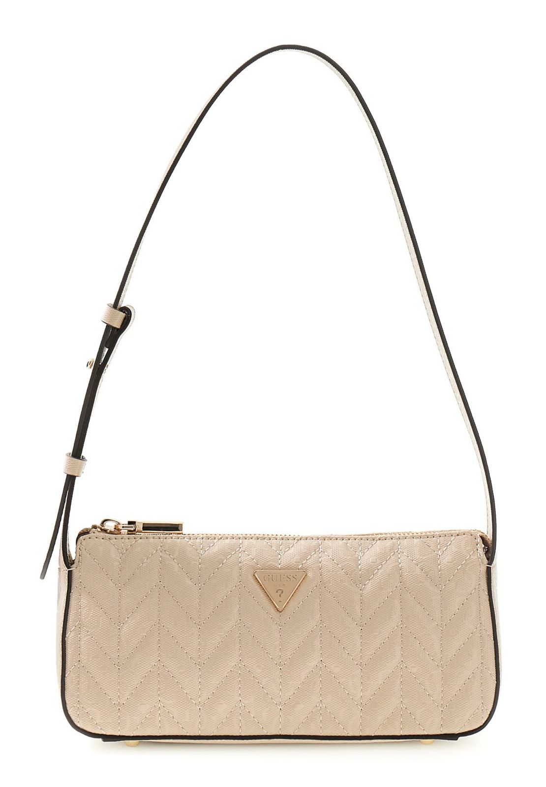 GUESS Stacey Mini Shoulder Bag Light Beige