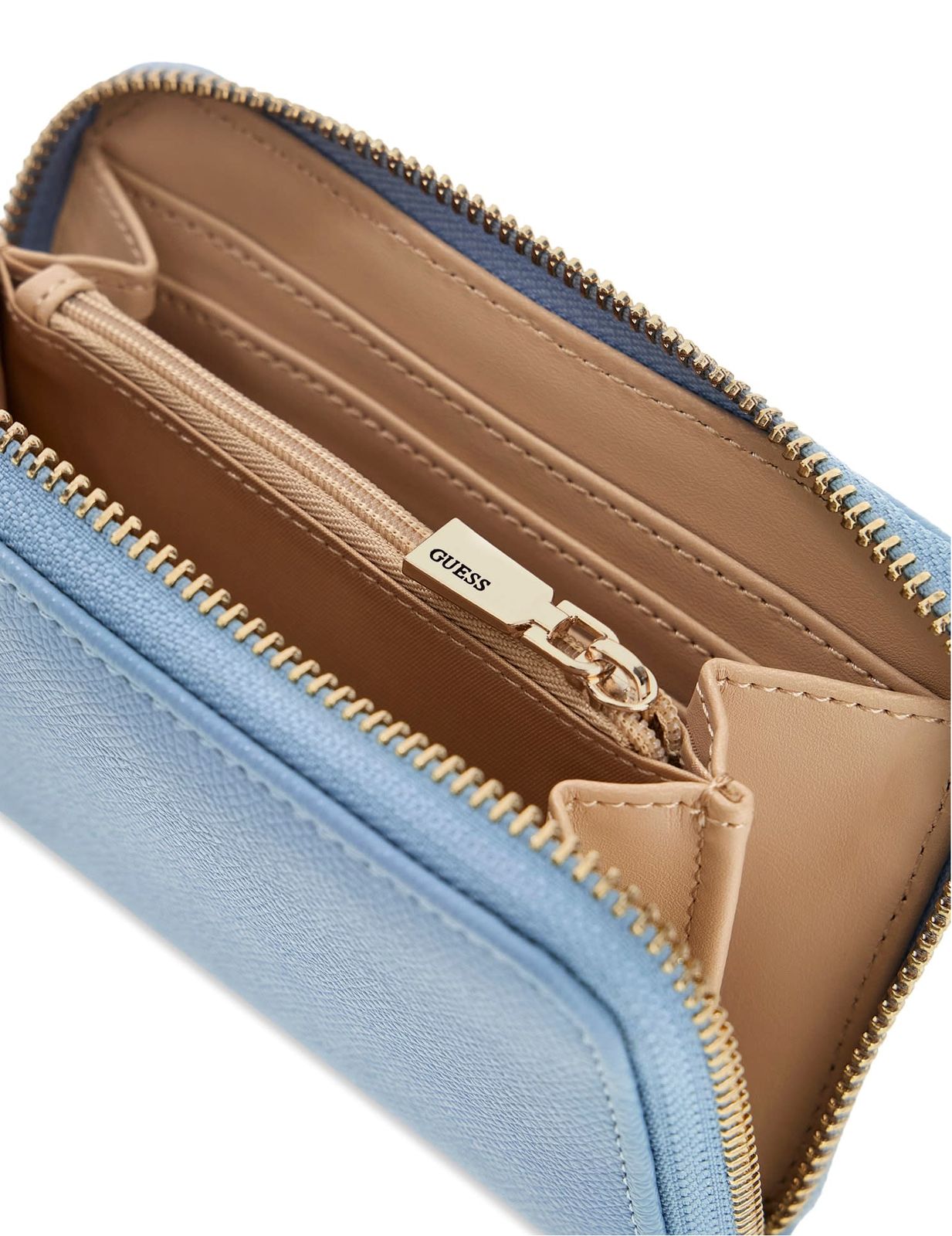 GUESS Amorette SLG Zip Around Wallet M Light Blue GUESS Amorette SLG Zip Around Wallet M Light Blue