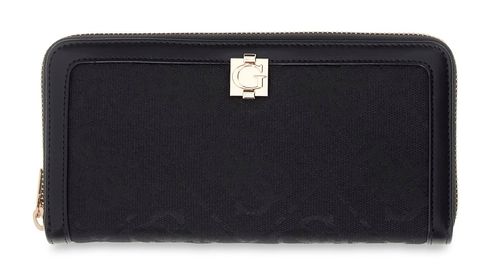 GUESS Audrey Logo SLG Zip Around Wallet L Black Logo