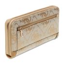 GUESS Audrey Logo SLG Zip Around Wallet L Beige Logo GUESS Audrey Logo SLG Zip Around Wallet L Beige Logo