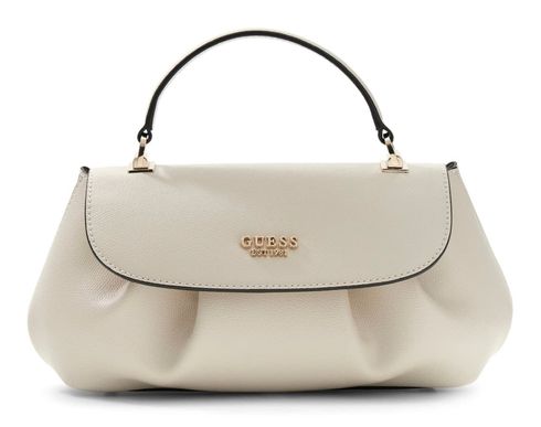 GUESS Amorette Top Handle Flap Bag Cream White