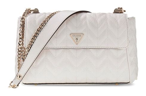 GUESS Stacey Convertible Xbody Flap Cream White GUESS Stacey Convertible Xbody Flap Cream White