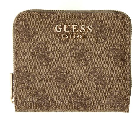 GUESS Coleen Logo Zip Around Wallet S Latte Logo