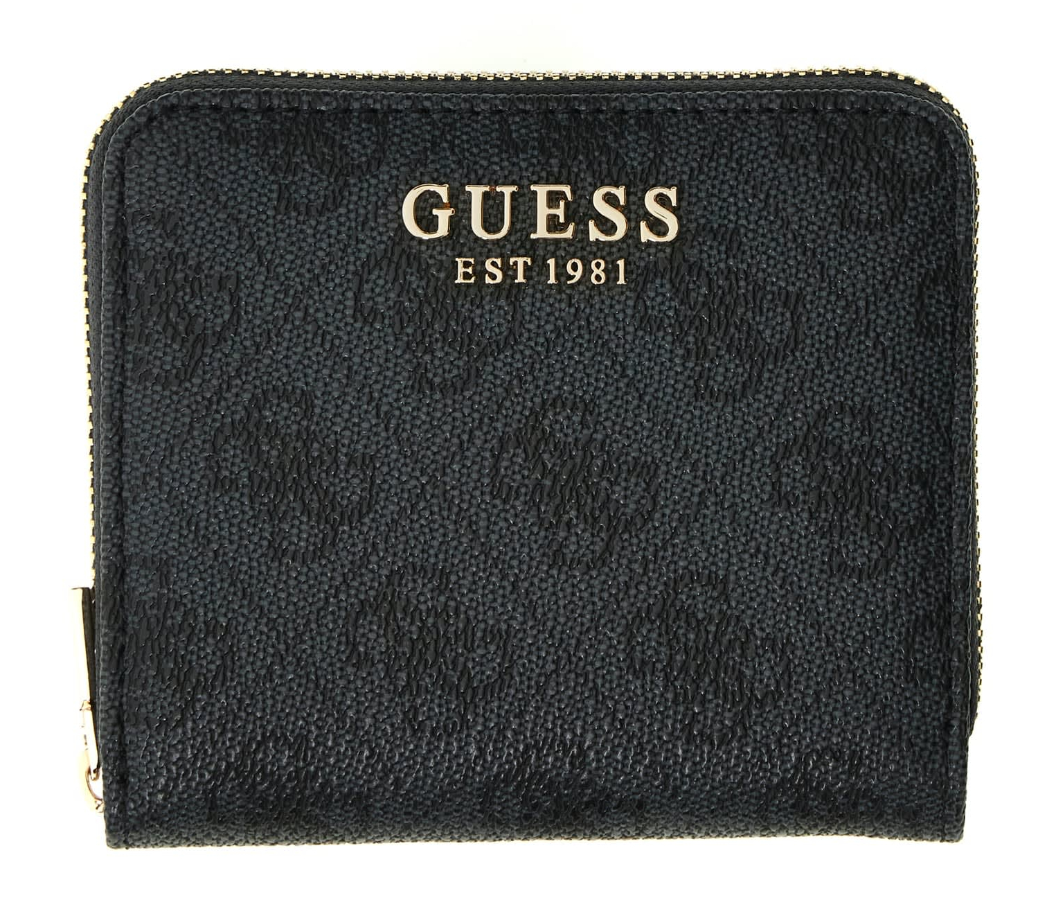 GUESS Coleen Logo Zip Around Wallet S Coal Logo