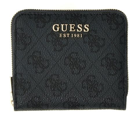GUESS Coleen Logo Zip Around Wallet S Coal Logo