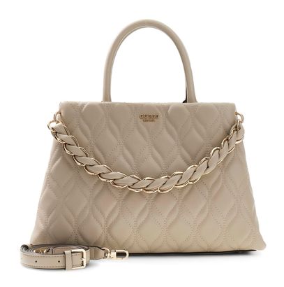 GUESS Maxine Girlfriend Satchel Light Taupe