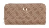 GUESS Coleen Logo Zip Around Wallet L Latte Logo