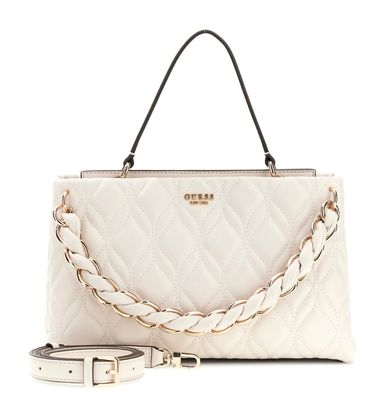 GUESS Maxine 2 Comp. Satchel Cream White