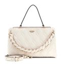 GUESS Maxine 2 Comp. Satchel Cream White