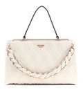 GUESS Maxine 2 Comp. Satchel Cream White
