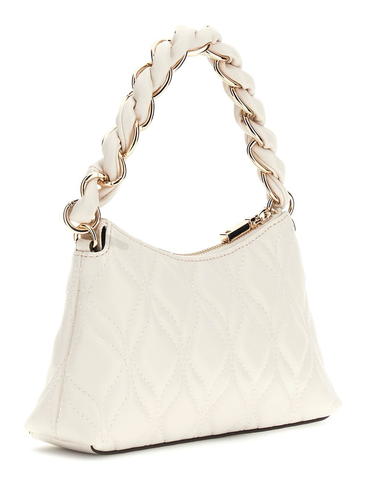 GUESS Maxine Mini Shoulder Bag Cream White GUESS Maxine Mini Shoulder Bag Cream White
