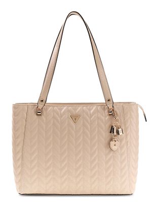 GUESS Stacey Noel Tote Light Beige