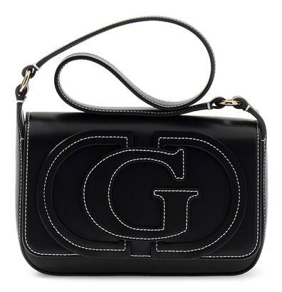GUESS Ruby Flap Shoulder Bag Black
