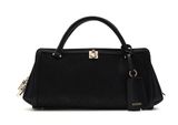 GUESS Audrey Logo Girlfriend Satchel S Black Logo