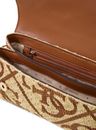 GUESS Kirsten Top Handle Flap Bag Natural / Caramel