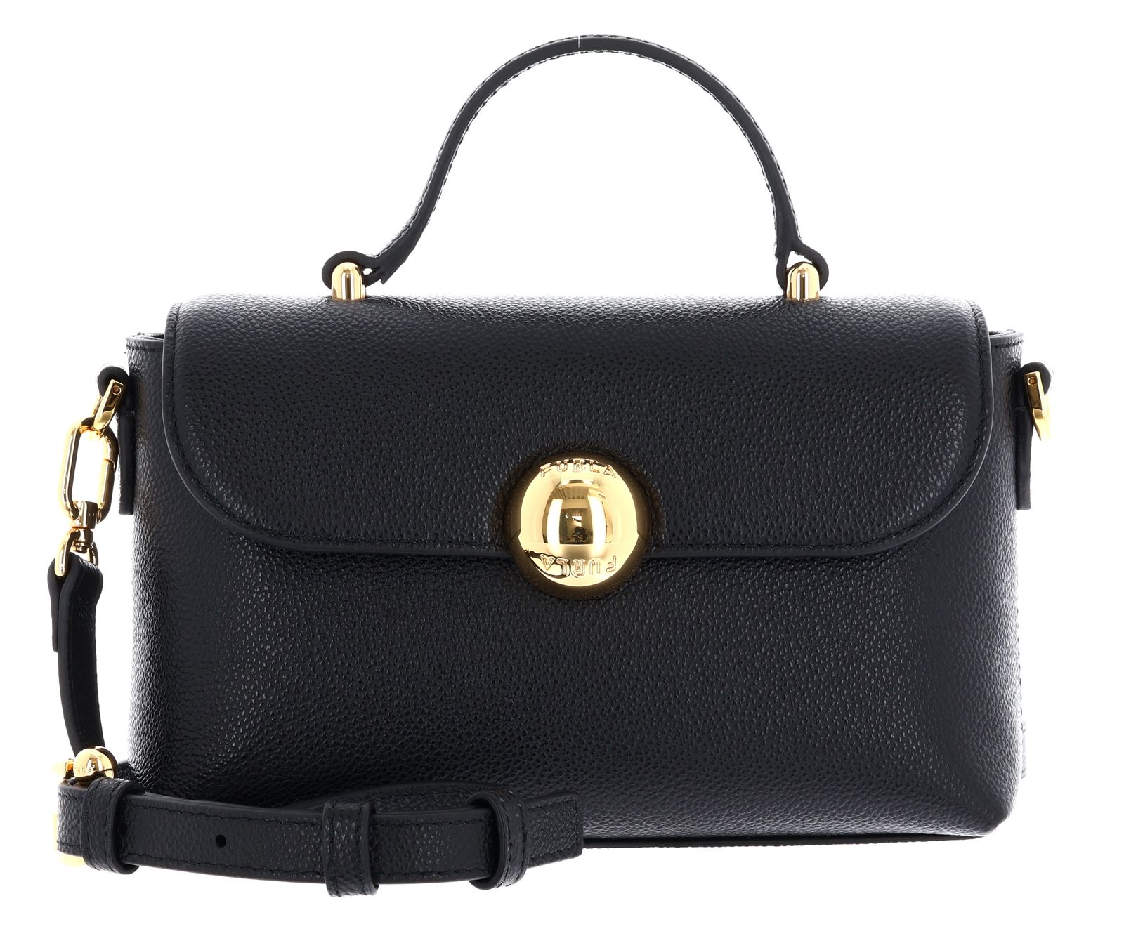 FURLA Moonlight Mini Top Handle Bag Nero