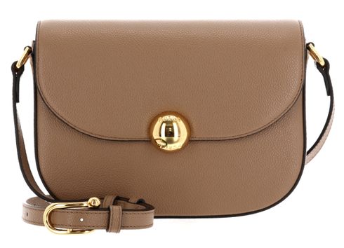 FURLA Vitello Night Moonlight Crossbody Bag S Toffee