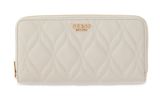 GUESS Maxine SLG Zip Around Wallet L Cream White GUESS Maxine SLG Zip Around Wallet L Cream White