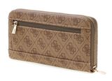 GUESS Coleen Logo Zip Around Wallet L Latte Logo
