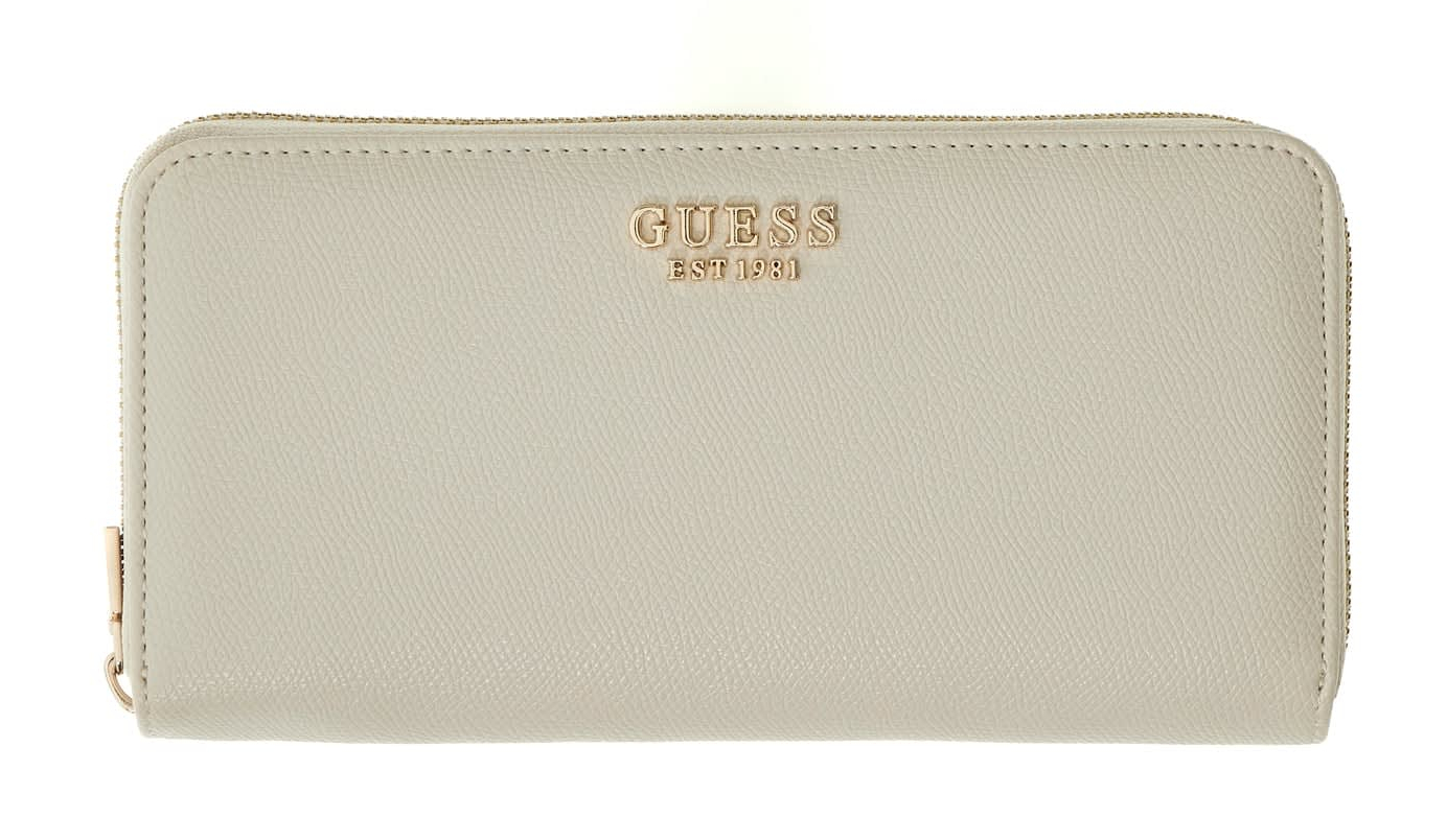GUESS Amorette SLG Zip Around Wallet L Cream White