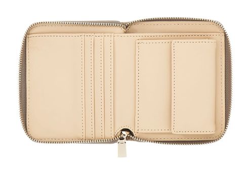 GUESS Coleen Logo Zip Around Wallet S Latte Logo GUESS Coleen Logo Zip Around Wallet S Latte Logo