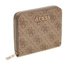 GUESS Coleen Logo Zip Around Wallet S Latte Logo