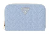 GUESS Stacey SLG Zip Around Wallet M Light Blue