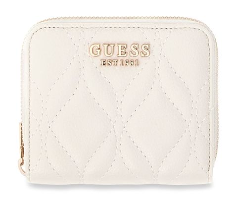 GUESS Maxine SLG Zip Around Wallet S Cream White