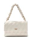 GUESS Maxine Flap Crossbody Cream White