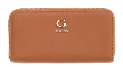 GUESS Coleen SLG Zip Around Wallet L Caramel