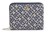 TOMMY HILFIGER Icon Zip Around Wallet With Flap Blue Mono