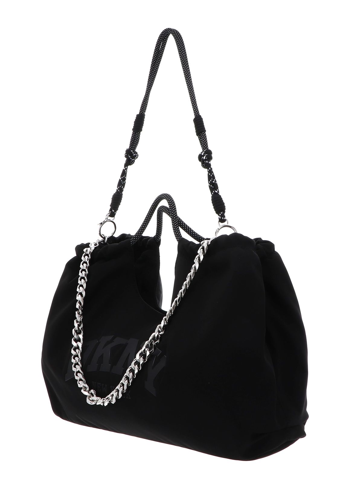 DKNY Mabel Tote Bag L Black / Silver DKNY Mabel Tote Bag L Black / Silver
