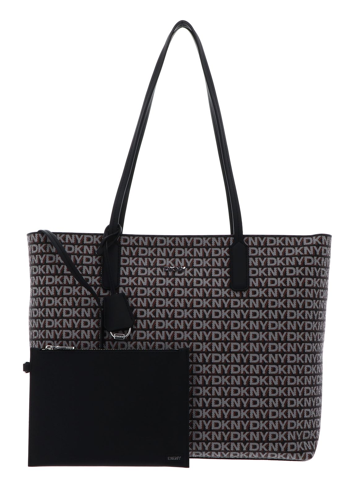 DKNY Saige Tote Bag Black / Saddle