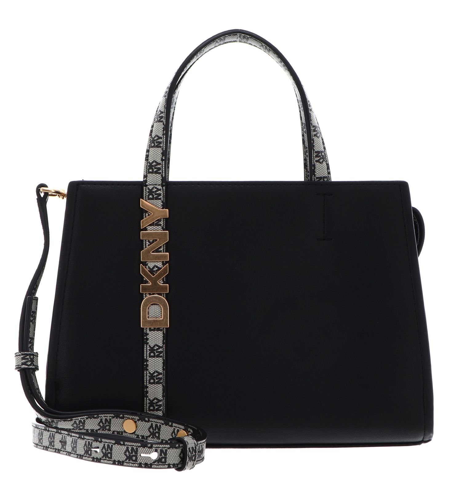 DKNY Avril Satchel S Blk / Gold