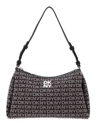 DKNY Remy Top Zip Shoulder Bag Black / Saddle DKNY Remy Top Zip Shoulder Bag Black / Saddle