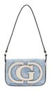 GUESS Ruby Flap Shoulder Bag Denim Logo