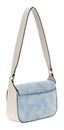 GUESS Ruby Flap Shoulder Bag Denim Logo