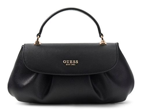 GUESS Amorette Top Handle Flap Bag Black