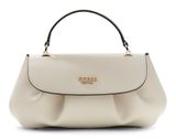GUESS Amorette Top Handle Flap Bag Cream White GUESS Amorette Top Handle Flap Bag Cream White