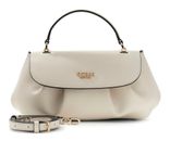 GUESS Amorette Top Handle Flap Bag Cream White GUESS Amorette Top Handle Flap Bag Cream White