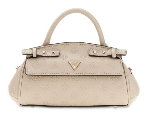 GUESS Diana Mini Top Handle Flap Light Taupe Logo