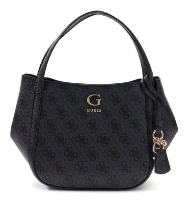 GUESS Coleen Logo Satchel S Coal Logo