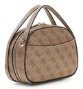 GUESS Coleen Logo Top Zip Crossbody Latte Logo