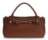 GUESS Camelia 3 Comp Satchel Cognac